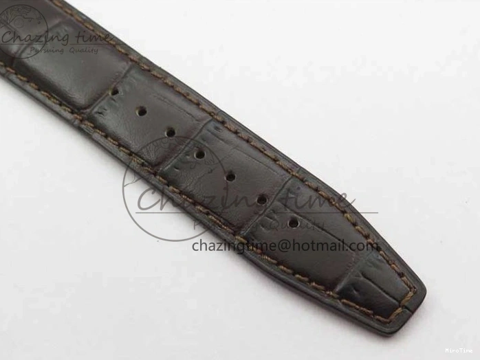 MIROTIME 0415 Stylish Portofino IW459402 RG MKS 1:1 Best Edition White Dial on Brown Leather Strap Miyota 7084